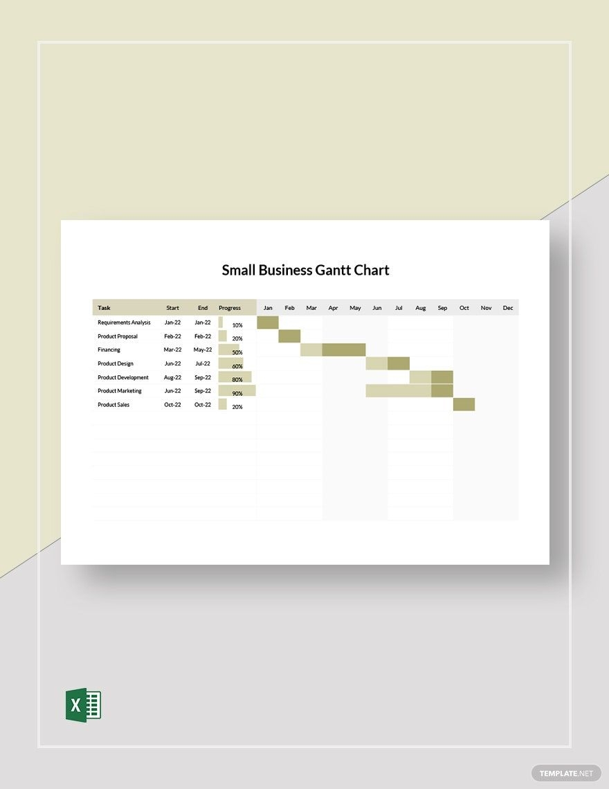 Gantt Chart For Small Business Example