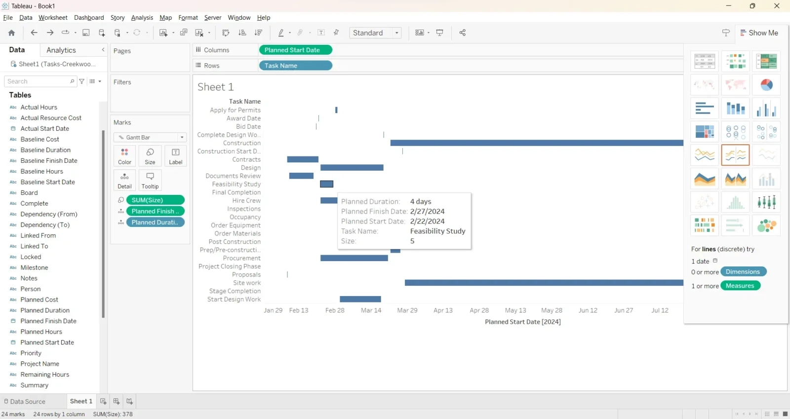 Tableau Gantt Chart A How to Guide With Pros Cons U0026 Alternatives ProjectManager