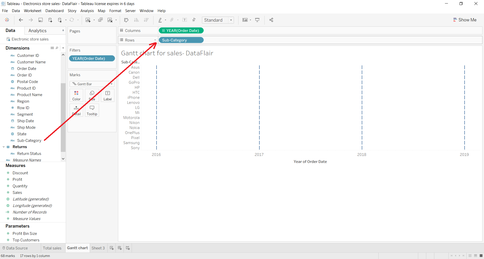 Tableau Gantt Chart An Easy Way To Track Your Data Trend DataFlair