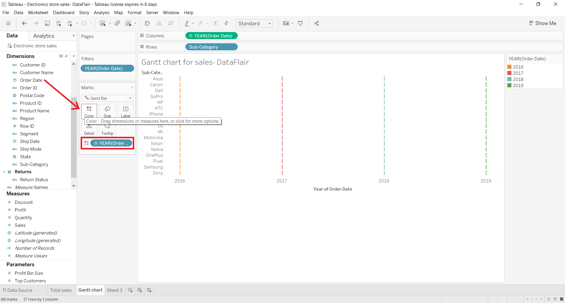 Tableau Gantt Chart An Easy Way To Track Your Data Trend DataFlair