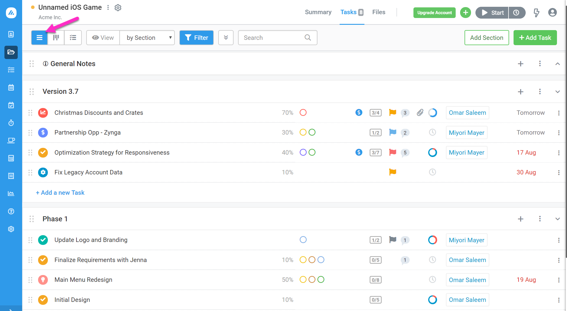 Task Management Avaza Support