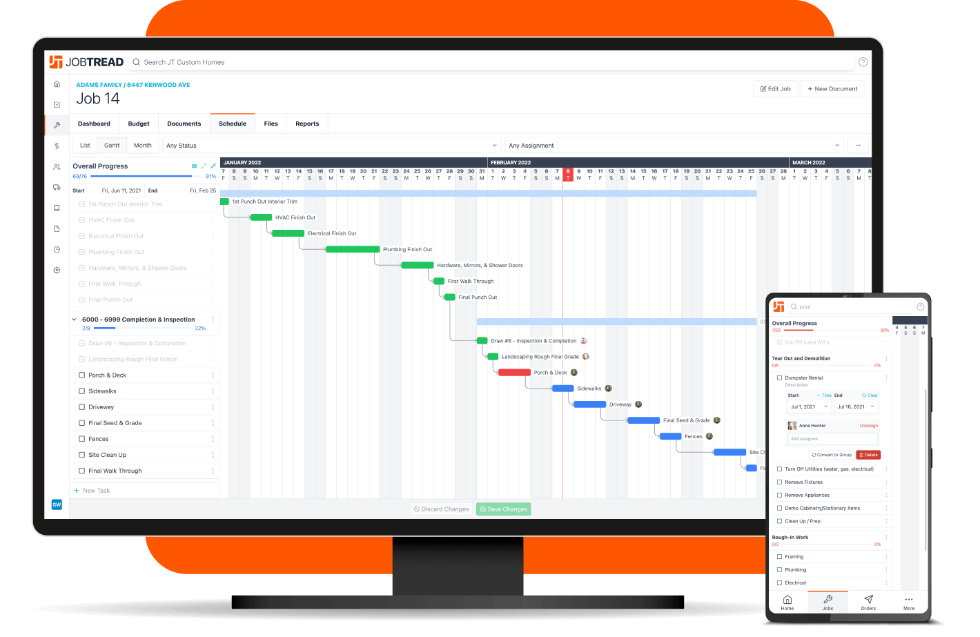 Gantt Chart Job Scheduling