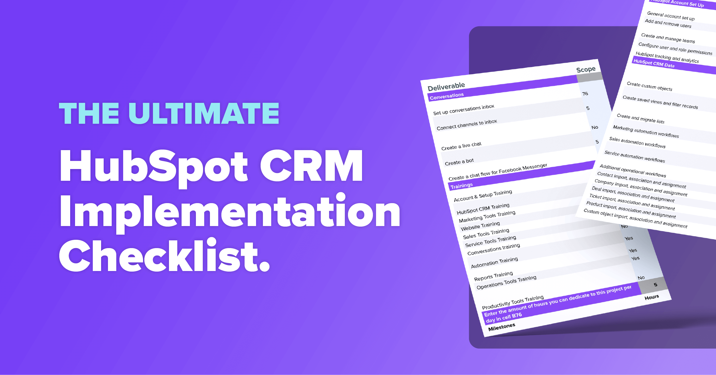 The Ultimate HubSpot Implementation Checklist