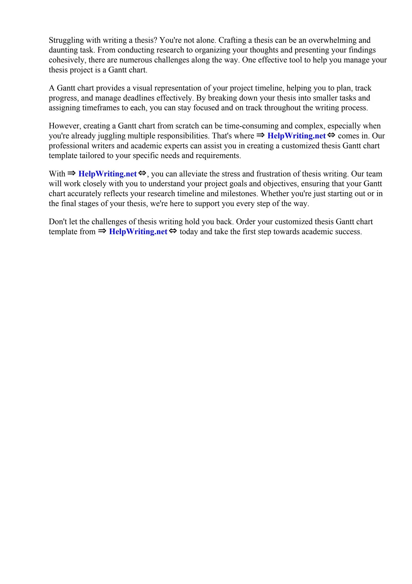 Gantt Chart For Master Thesis