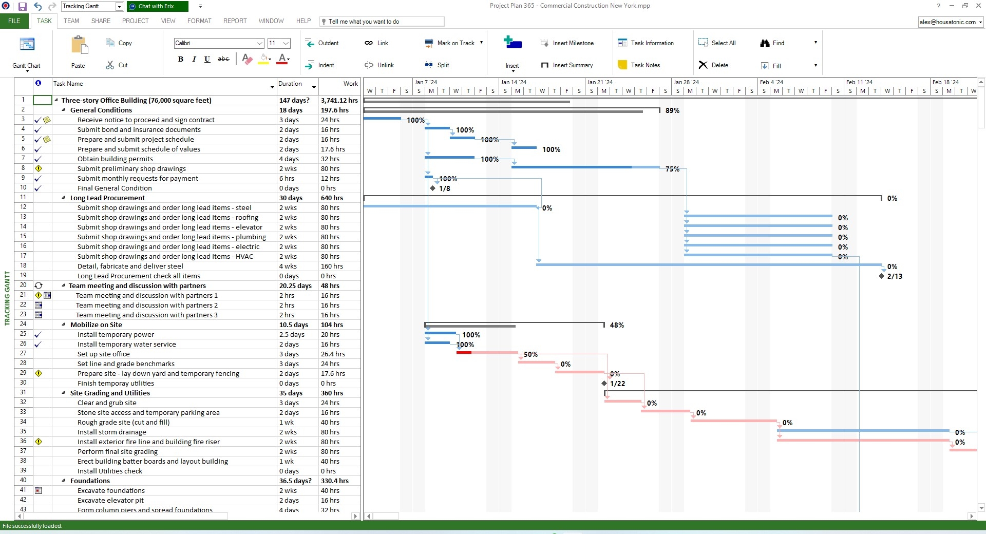 Tracking Gantt Project Plan 365