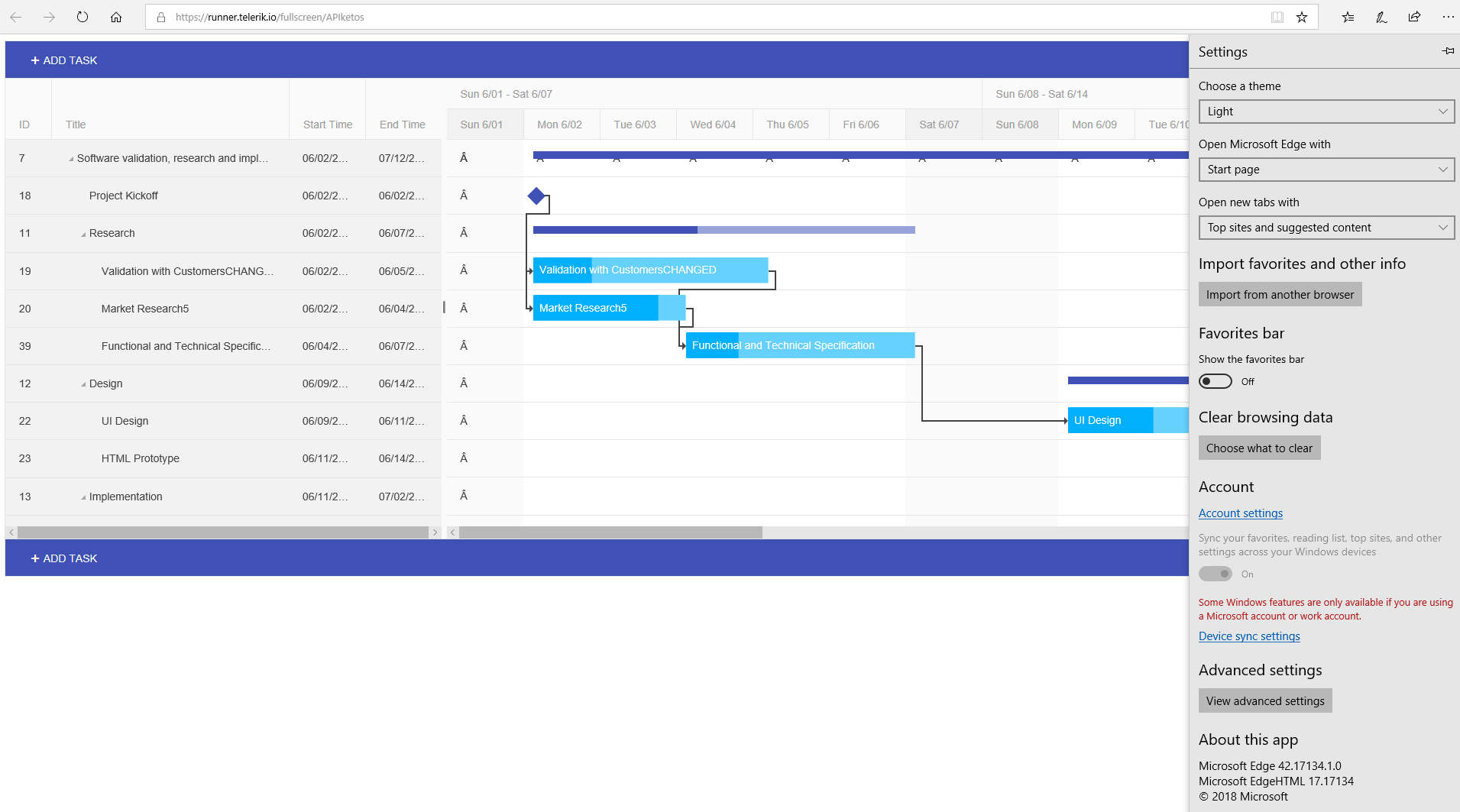 Unable To Preserve Edited Gantt Task Name On Pressing Enter Or Clicking On Treelist In Edge 42 Issue 4529 Telerik kendo ui core GitHub
