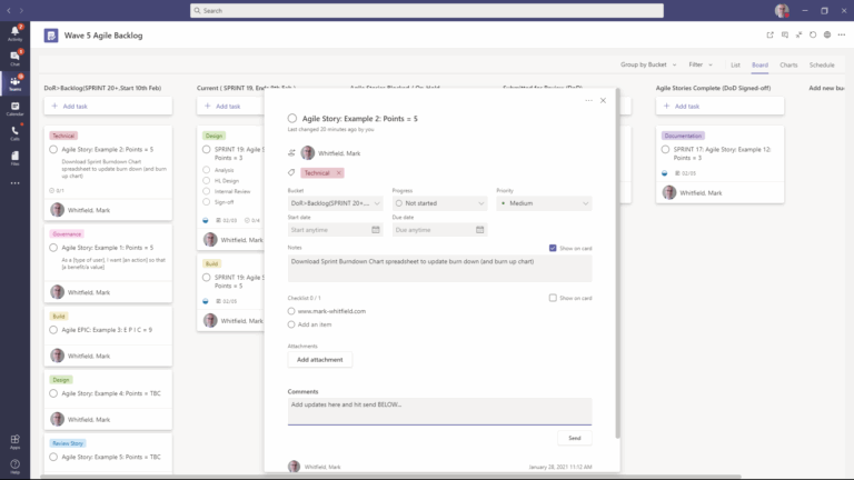 Using MS Teams Planner For Agile Projects Project Templates