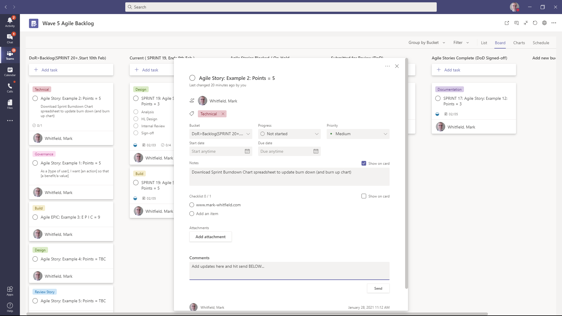 Gantt Chart Teams Planner