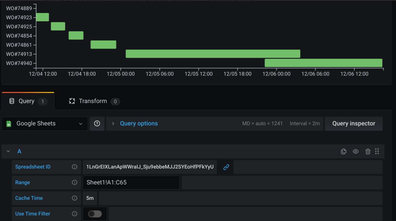 Usinge Gantt Chart Configuration Grafana Labs Community Forums