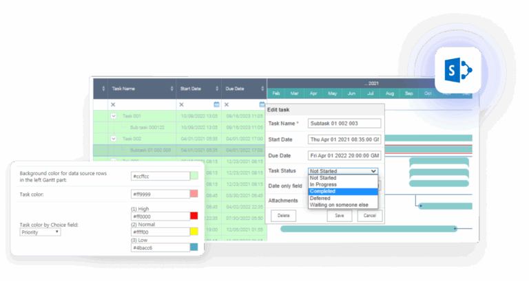 Virto Gantt Chart Web Part For SharePoint Try Now