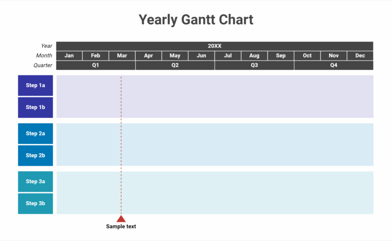 Yearly Gantt Chart BioRender Science Templates